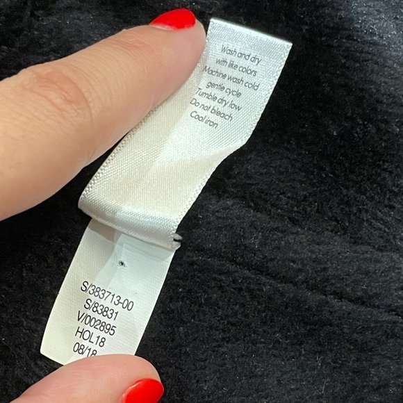 Athleta Black Cozy Karma Wrap Sweater Size Small - Picture 9 of 9